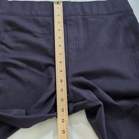 Spanx Pants Womens L Tall Navy Pull On Ponte Stretch No Pockets Office Casual - Picture 8 of 16